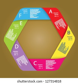 Modern Design template / can be used for infographics / numbered banners / horizontal cutout lines / graphic or website layout vector in EPS 10 format.