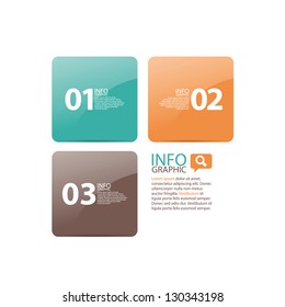 Modern Design template. Can be used for infographics, numbered banners, horizontal cutout lines, graphic or website layout vector