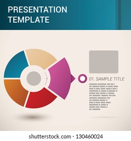 Modern Design template / can be used for infographics / banners / cutout lines / graphic or website layout vector