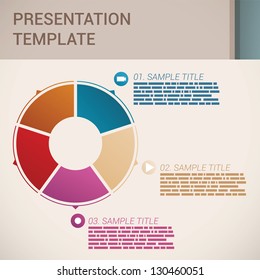 Modern Design template / can be used for infographics / banners / cutout lines / graphic or website layout vector