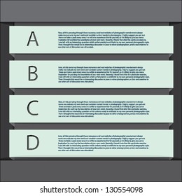 Modern Design template / can be used for infographics / numbered banners / horizontal cutout lines / graphic or website layout vector in EPS 10 format.