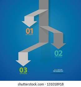 Modern Design template. Can be used for infographics, numbered banners, horizontal cutout lines, graphic or website layout vector.