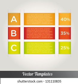 Modern design template can be used for infograph vector