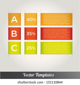 Modern design template can be used for infograph vector