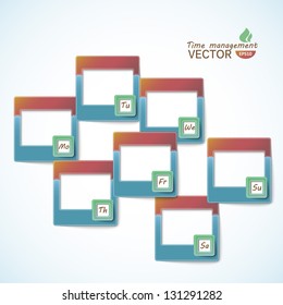 Modern Design template / can be used for infographics / numbered banners / horizontal cutout lines / graphic or website layout vector