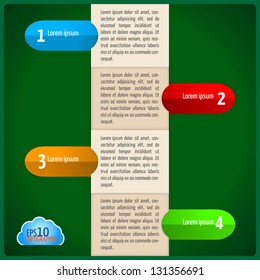 Modern Design template / can be used for infographics / numbered banners / timeline graphics / graphic or website layout vector