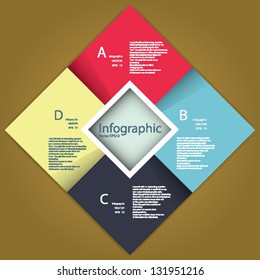 Modern Design template / can be used for infographics / numbered banners / horizontal cutout lines / graphic or website layout vector in EPS 10 format.