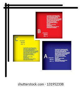 Modern Design template / can be used for infographics / numbered banners / horizontal cutout lines / graphic or website layout vector in EPS 10 format.