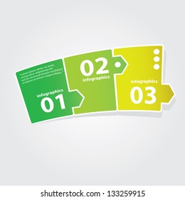 Modern Design template / can be used for infographics / numbered banners / graphic or website layout vector