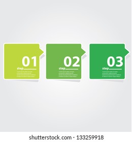 Modern Design template / can be used for infographics / numbered banners / graphic or website layout vector