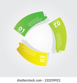 Modern Design template / can be used for infographics / numbered banners / graphic or website layout vector