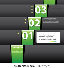 Modern Design template / can be used for infographics / numbered banners / graphic or website layout vector