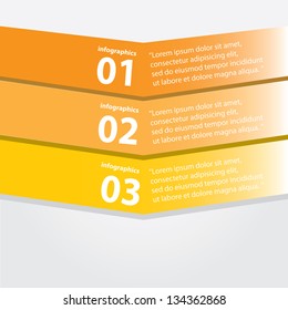 Modern Design template / can be used for infographics / numbered banners / horizontal cutout lines / graphic or website layout vector