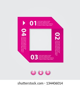Modern Design template / can be used for infographics / numbered banners / graphic or website layout vector