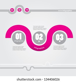 Modern Design template / can be used for infographics / numbered banners / graphic or website layout vector