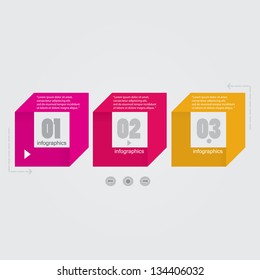 Modern Design template / can be used for infographics / numbered banners / graphic or website layout vector