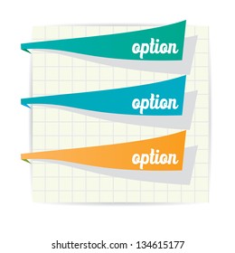 Modern Design template / can be used for infographics / numbered banners / horizontal cutout lines / graphic or website layout vector
