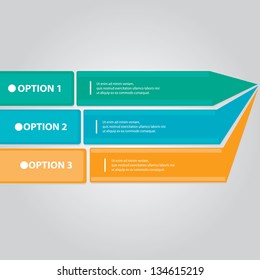 Modern Design template / can be used for infographics / numbered banners / horizontal cutout lines / graphic or website layout vector