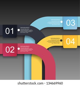 Moderne Design-Vorlage ( kann für Infografiken verwendet werden )