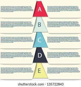 Modern Design template / can be used for infographics / numbered banners / horizontal cutout lines / graphic or website layout vector in EPS 10 format.