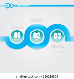 Modern Design template / can be used for infographics / numbered banners / graphic or website layout vector