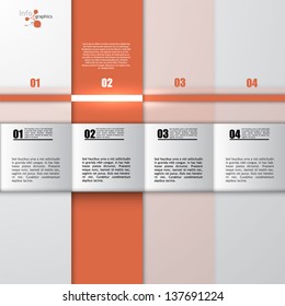 Modern Design template / can be used for infographics / numbered banners