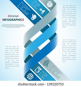 Modern Design template / can be used for infographics / numbered banners / horizontal cutout lines / graphic or website layout vector/Horizontal
