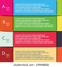 Modern Design template / can be used for infographics / numbered banners / horizontal cutout lines / graphic or website layout vector in EPS 10 format.