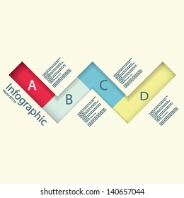 Modern Design template / can be used for infographics / numbered banners / horizontal cutout lines / graphic or website layout vector in EPS 10 format.