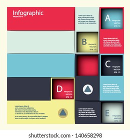 Modern Design template / can be used for infographics / numbered banners / horizontal cutout lines / graphic or website layout vector in EPS 10 format.