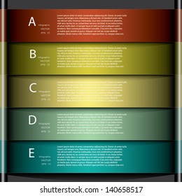Modern Design template / can be used for infographics / numbered banners / horizontal cutout lines / graphic or website layout vector in EPS 10 format.