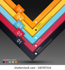 Modern Design template ( can be used for infographics )