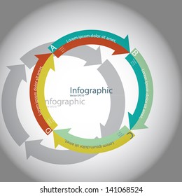 Modern Design template / can be used for infographics / numbered banners / horizontal cutout lines / graphic or website layout vector in EPS 10 format.