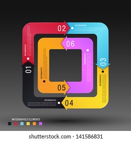 Plantilla de diseño moderno ( se puede utilizar para infografías )