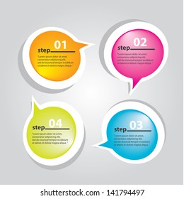 Modern Design template / can be used for infographics / numbered banners / graphic or website layout vector