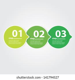 Modern Design template / can be used for infographics / numbered banners / graphic or website layout vector