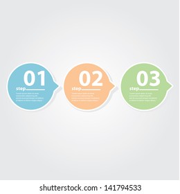Modern Design template / can be used for infographics / numbered banners / graphic or website layout vector