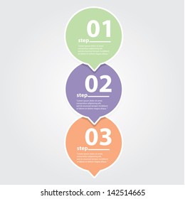 Modern Design template / can be used for infographics / numbered banners / graphic or website layout vector