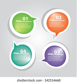 Modern Design template / can be used for infographics / numbered banners / graphic or website layout vector