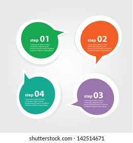 Modern Design template / can be used for infographics / numbered banners / graphic or website layout vector