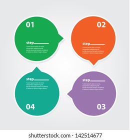 Modern Design template / can be used for infographics / numbered banners / graphic or website layout vector