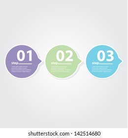 Modern Design template / can be used for infographics / numbered banners / graphic or website layout vector