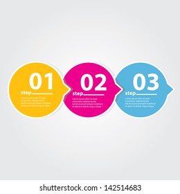 Modern Design template / can be used for infographics / numbered banners / graphic or website layout vector