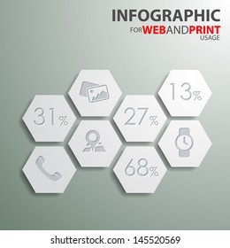 Modern Design template / can be used for infographics 
