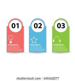 Modern Design template / can be used for infographics / numbered banners / graphic or website layout vector