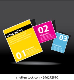 Modern Design template / can be used for infographics / numbered banners / graphic or website layout vector