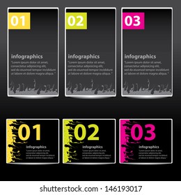 Modern Design template / can be used for infographics / numbered banners / graphic or website layout vector