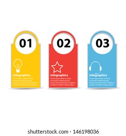 Modern Design template / can be used for infographics / numbered banners / graphic or website layout vector