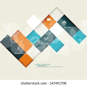 Modern Design template. Can be used for infographics, numbered cells, cutout lines , website desing elements. 