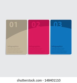 Modern Design template / can be used for infographics / numbered banners / horizontal cutout lines / graphic or website layout vector